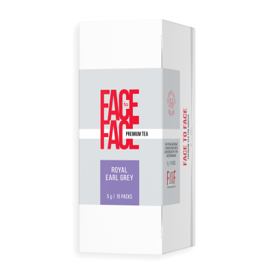 Чай Royal Earl Grey чёрный с ароматом бергамота в грандпаках 15пакетиков*5г Face to Face