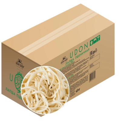 Лапша Удон пшеничная 4,5кг Sen Soy