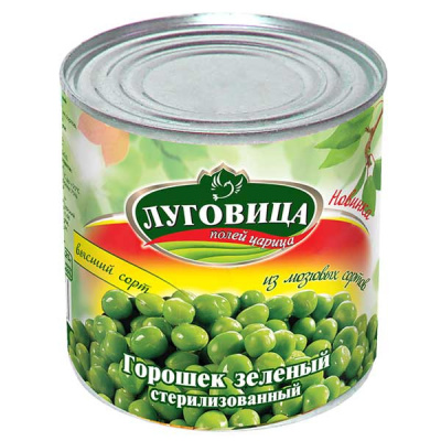 Горошек Луговица зеленый 425мл ГОСТ