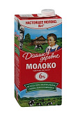 Молоко Домик в деревне ультрапастеризованное 6% 950г