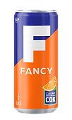 Напиток FANCY апельсин газированный 0,33л