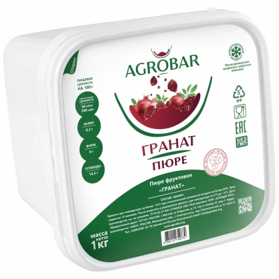 Пюре Агробар (AGROBAR) гранат с/м 1кг