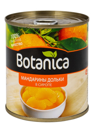 Мандарины Botanica дольки в сиропе 314мл        