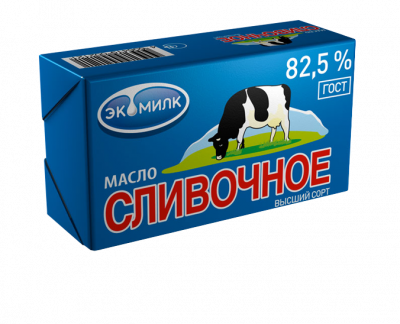 Масло Экомилк сливочное 82,5% 450г